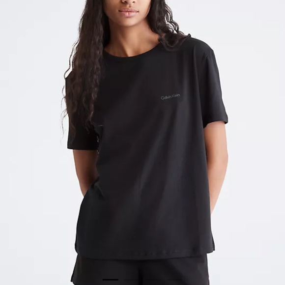 Calvin Klein Other - Calvin Klein Modern Cotton Lounge Crewneck T-Shirt Black Women Pajama QS6890 001